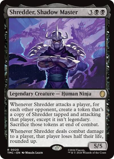 Shredder, Shadow Master (Commander: Teenage Mutant Ninja Turtles) Light Play