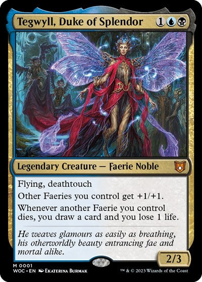 Tegwyll, Duke of Splendor (Commander: Wilds of Eldraine) Light Play