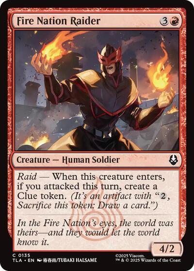 Fire Nation Raider (Avatar: The Last Airbender) Light Play Foil