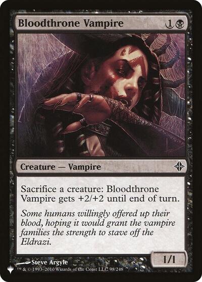 Bloodthrone Vampire (The List) Light Play
