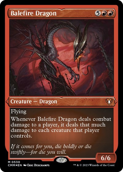 Balefire Dragon (Foil Etched) (Commander Masters) Near Mint Foil