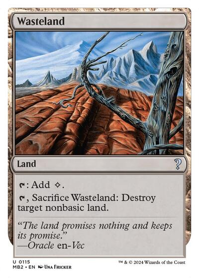 Wasteland (White Border) (Mystery Booster 2) Near Mint