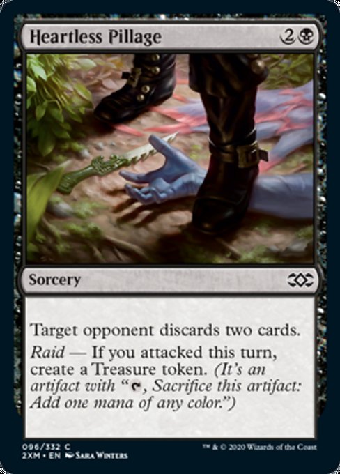Heartless Pillage (Double Masters) Light Play Foil
