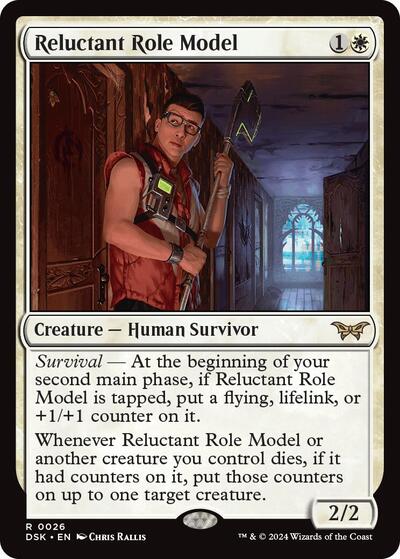 Reluctant Role Model (0026) (Duskmourn: House of Horror) Light Play Foil