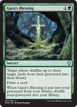 Gaea's Blessing (Dominaria) Light Play