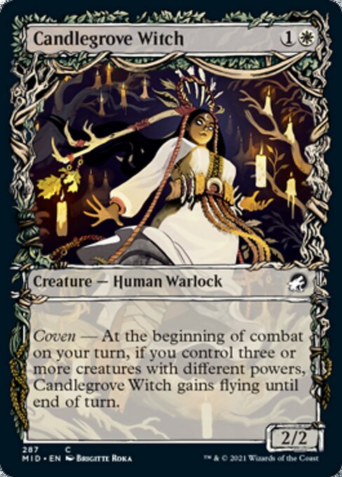 Candlegrove Witch (Showcase) (Innistrad: Midnight Hunt) Light Play