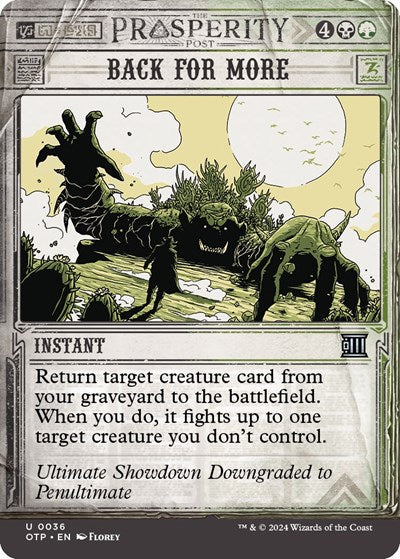 Back for More (Outlaws of Thunder Junction: Breaking News) Light Play Foil
