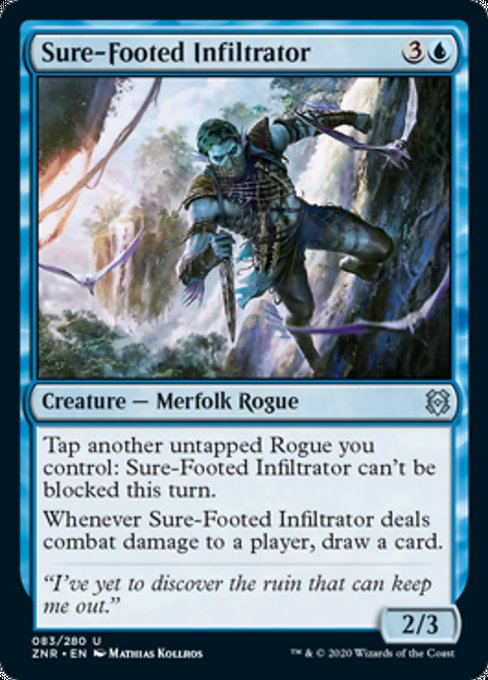 Sure-Footed Infiltrator (Zendikar Rising) Light Play