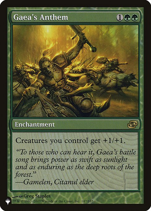 Gaea's Anthem (The List) Light Play