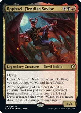 Raphael, Fiendish Savior (Commander Legends: Battle for Baldur's Gate) Light Play