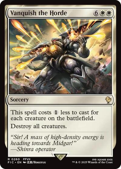 Vanquish the Horde (Commander: FINAL FANTASY) Light Play