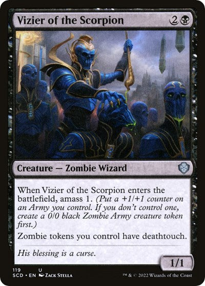 Vizier of the Scorpion (Commander 2022 Starter Decks) Light Play