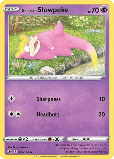 Galarian Slowpoke (SWSH06: Chilling Reign) Light Play