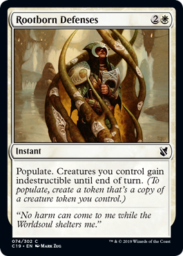 Rootborn Defenses (Commander 2019) Light Play
