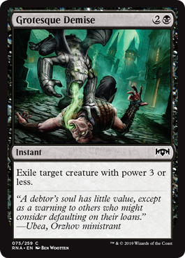 Grotesque Demise (Ravnica Allegiance) Light Play