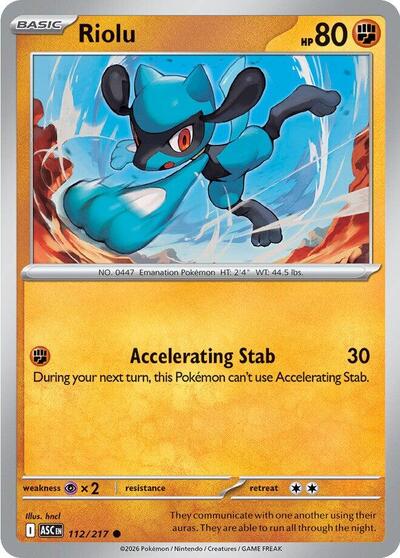 Riolu (ME: Ascended Heroes) Light Play