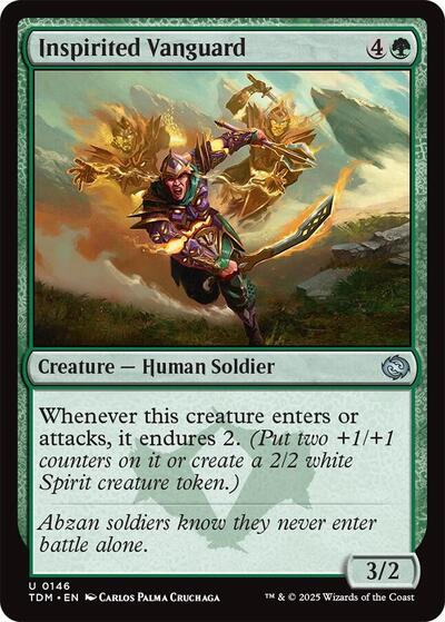 Inspirited Vanguard (Tarkir: Dragonstorm) Light Play