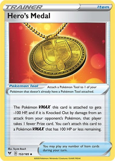 Hero's Medal (SWSH04: Vivid Voltage) Light Play