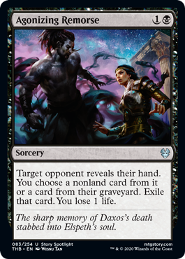Agonizing Remorse (Theros Beyond Death) Light Play Foil