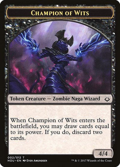 Champion of Wits Token (Hour of Devastation) Light Play