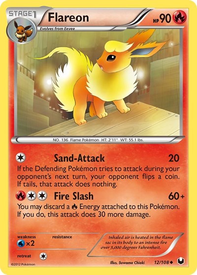 Flareon (Dark Explorers) Medium Play
