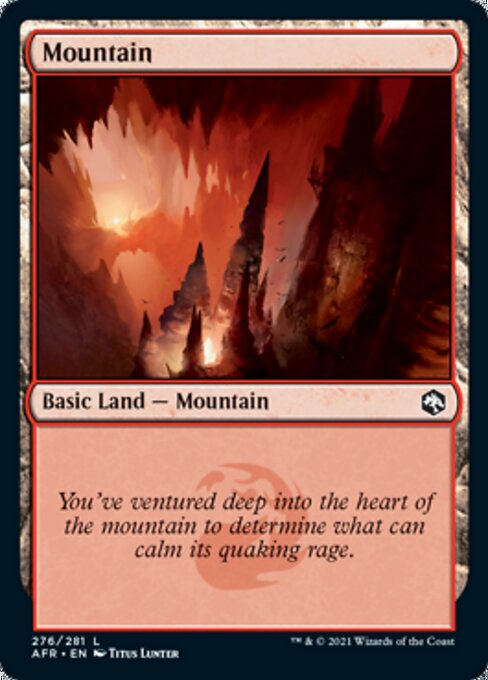 Mountain (276) (Adventures in the Forgotten Realms) Light Play