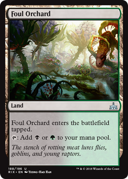 Foul Orchard (Rivals of Ixalan) Light Play