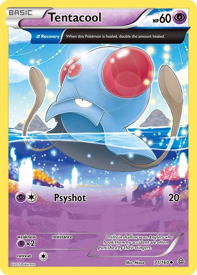 Tentacool (Alpha) (XY - Primal Clash) Medium Play