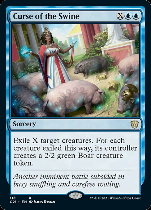 Curse of the Swine (Commander 2021 Strixhaven) Light Play