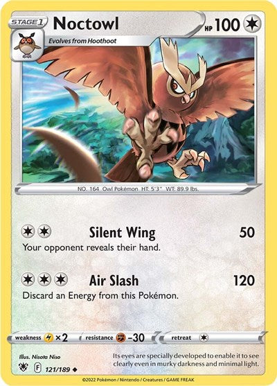 Noctowl (SWSH10: Astral Radiance) Light Play Reverse Holofoil