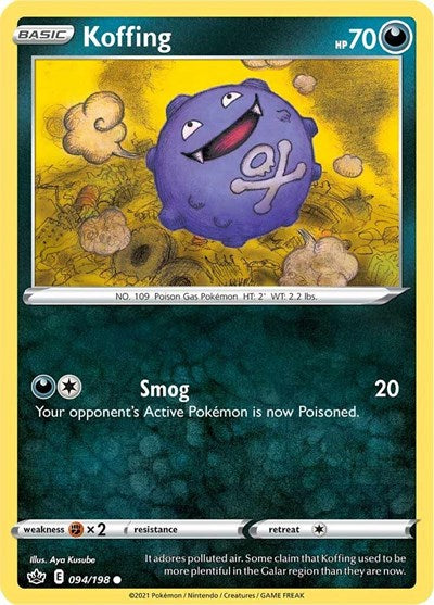 Koffing (SWSH06: Chilling Reign) Medium Play