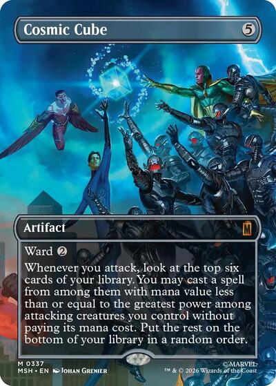 Cosmic Cube (Borderless) (0337) (Marvel Super Heroes) Light Play Foil