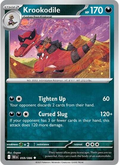 Krookodile (SV: Black Bolt) Light Play