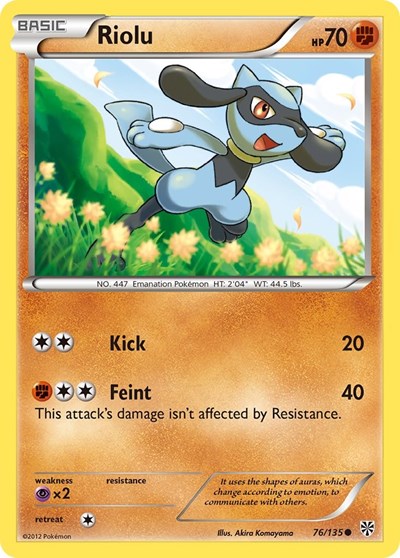 Riolu (76) (Plasma Storm) Light Play