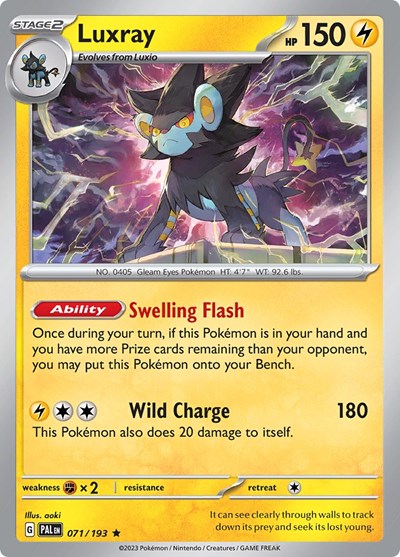 Luxray (SV02: Paldea Evolved) Light Play Holofoil