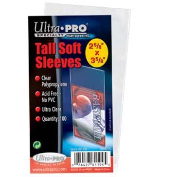 2-1/2" x 4-3/4" Tall Card Sleeves