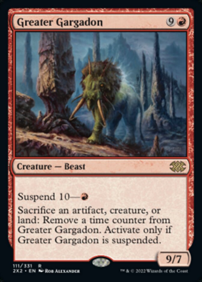 Greater Gargadon (Double Masters 2022) Light Play