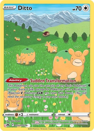 Ditto (Crown Zenith: Galarian Gallery) Light Play Holofoil