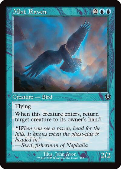 Mist Raven (Retro Frame) (Innistrad Remastered) Light Play Foil