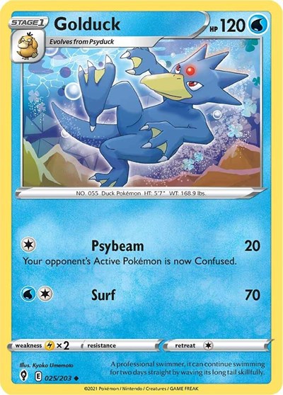 Golduck (SWSH07: Evolving Skies) Light Play