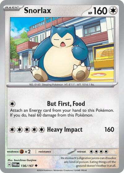Snorlax (SV06: Twilight Masquerade) Light Play