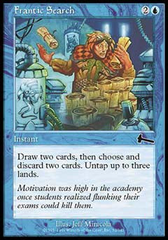 Frantic Search (Urza's Legacy) Damaged / Poor