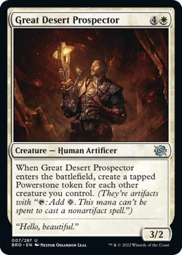 Great Desert Prospector (The Brothers' War) Light Play Foil