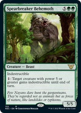Spearbreaker Behemoth (Commander: Kamigawa: Neon Dynasty) Light Play
