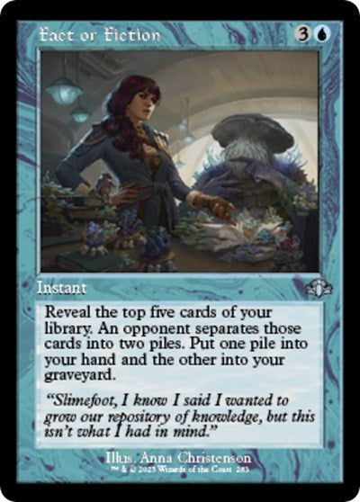 Fact or Fiction (Retro Frame) (Dominaria Remastered) Light Play