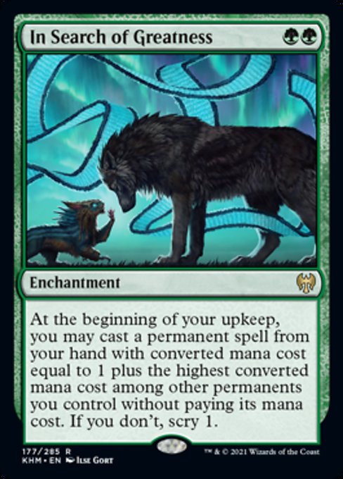 In Search of Greatness (Kaldheim) Medium Play