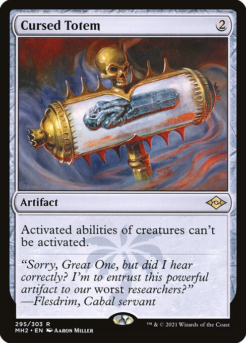 Cursed Totem (Foil Etched) (Modern Horizons 2) Near Mint Foil