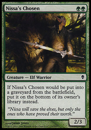 Nissa's Chosen (Zendikar) Light Play