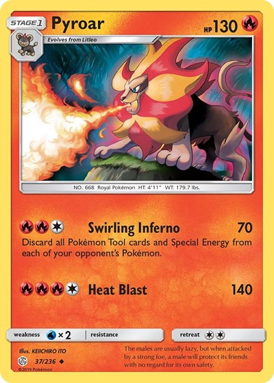 Pyroar (SM - Cosmic Eclipse) Light Play