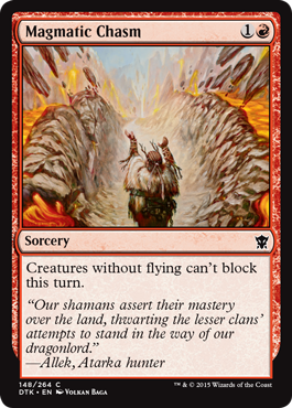 Magmatic Chasm (Dragons of Tarkir) Light Play